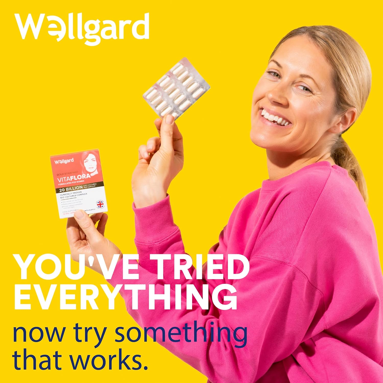Wellgard Vitaflora Probiotics for Women - Scientifically Proven Bio Cultures for...