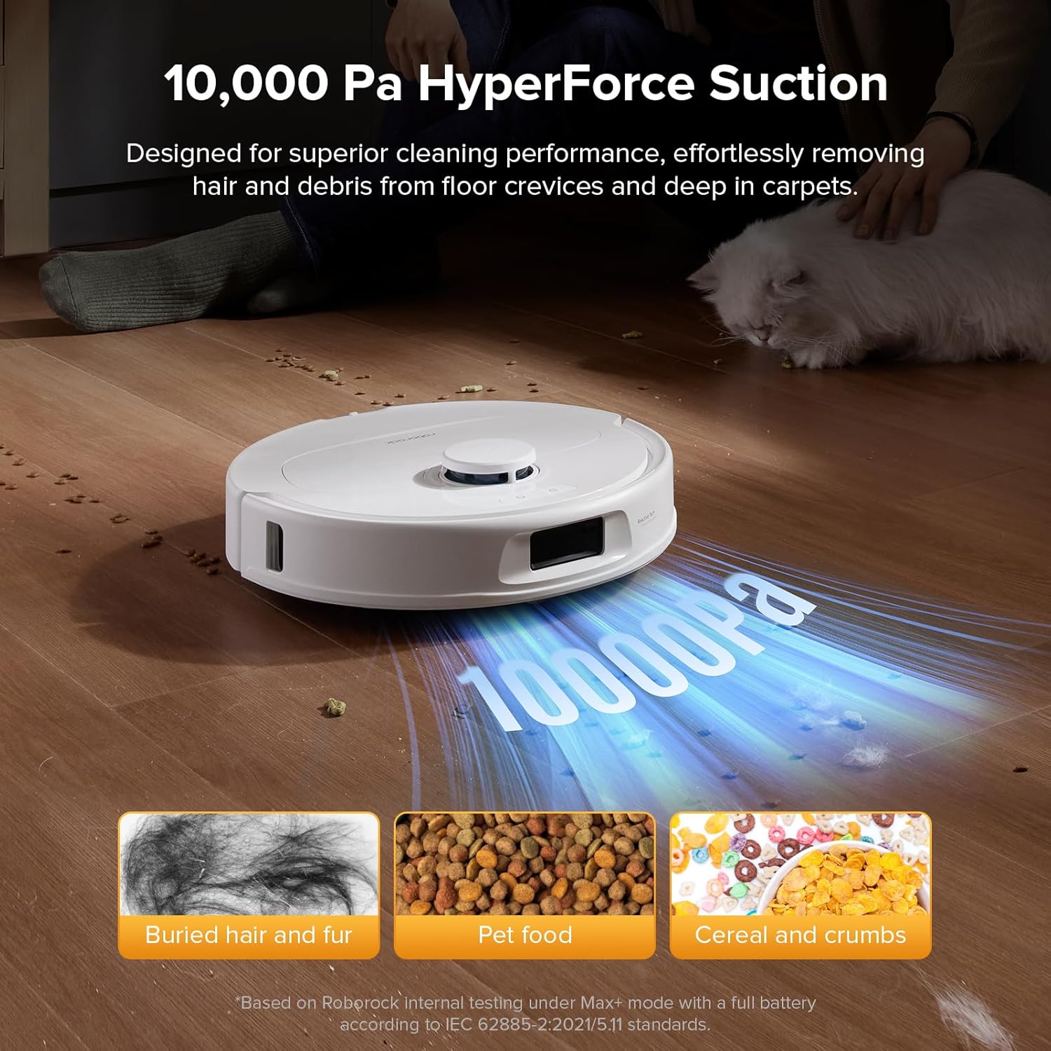 roborock Qrevo Series Robot Vacuum Cleaner with Mop, 10,000Pa Suction, Upgraded...