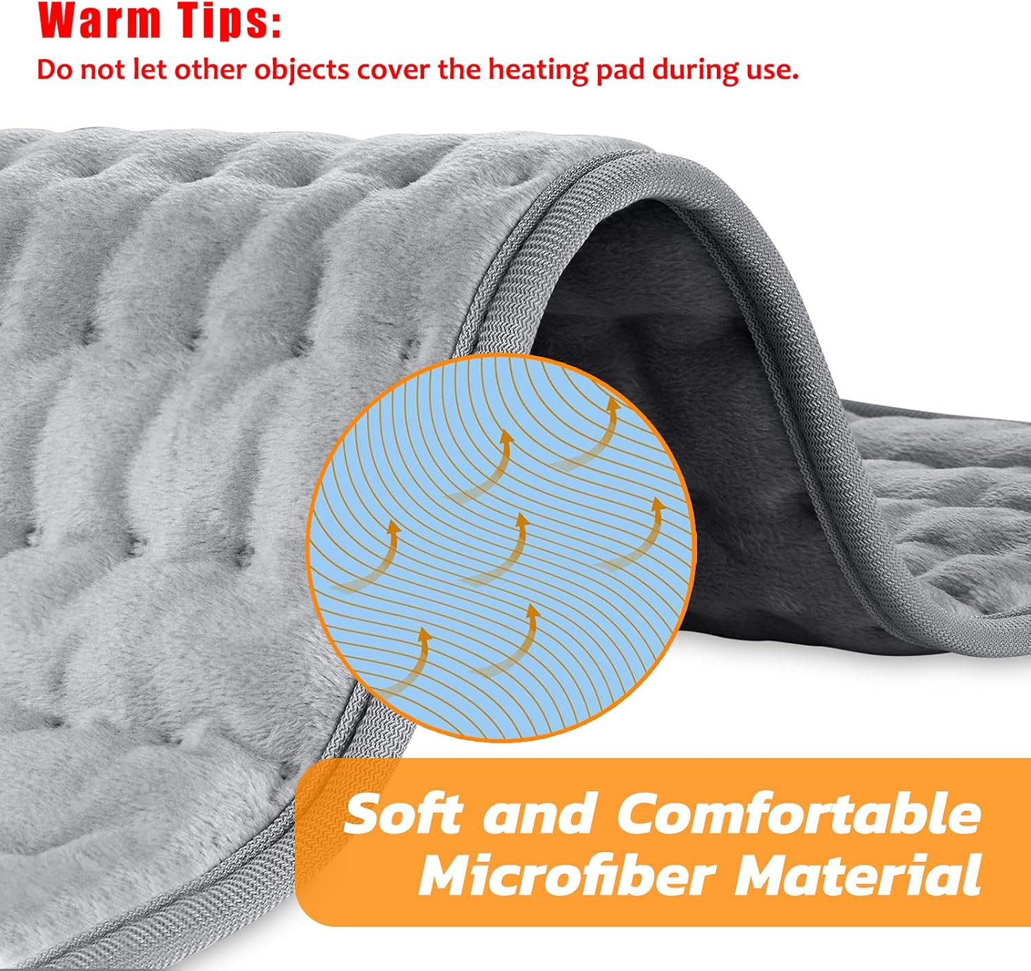 Heating pad, Electric Heat Pad with Automatic Switch-Off and 6 Temperature Level...