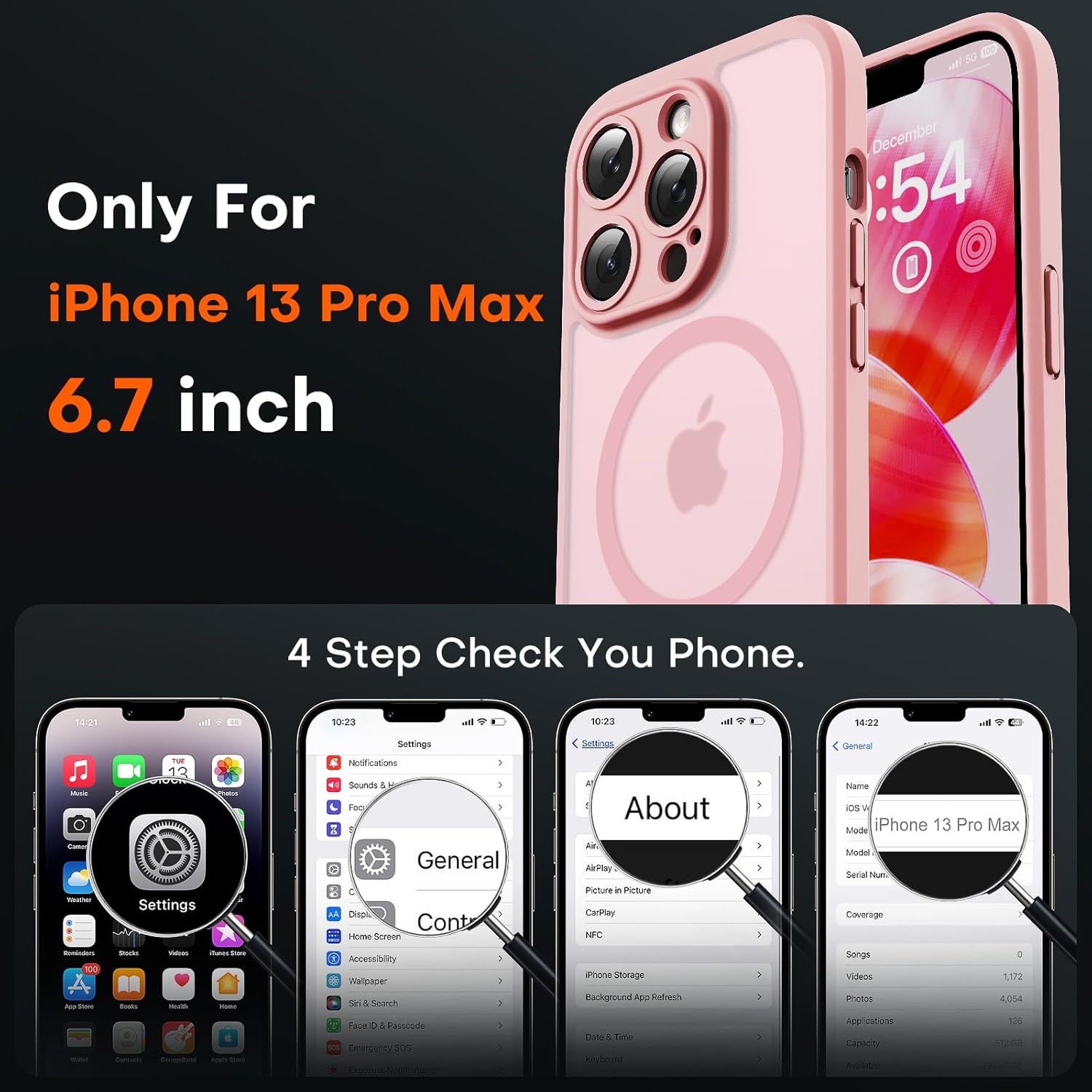 Top-Rated TOCOL Magnetic iPhone 13 Pro Max Case, Unique Fit for MagSafe, Advance...