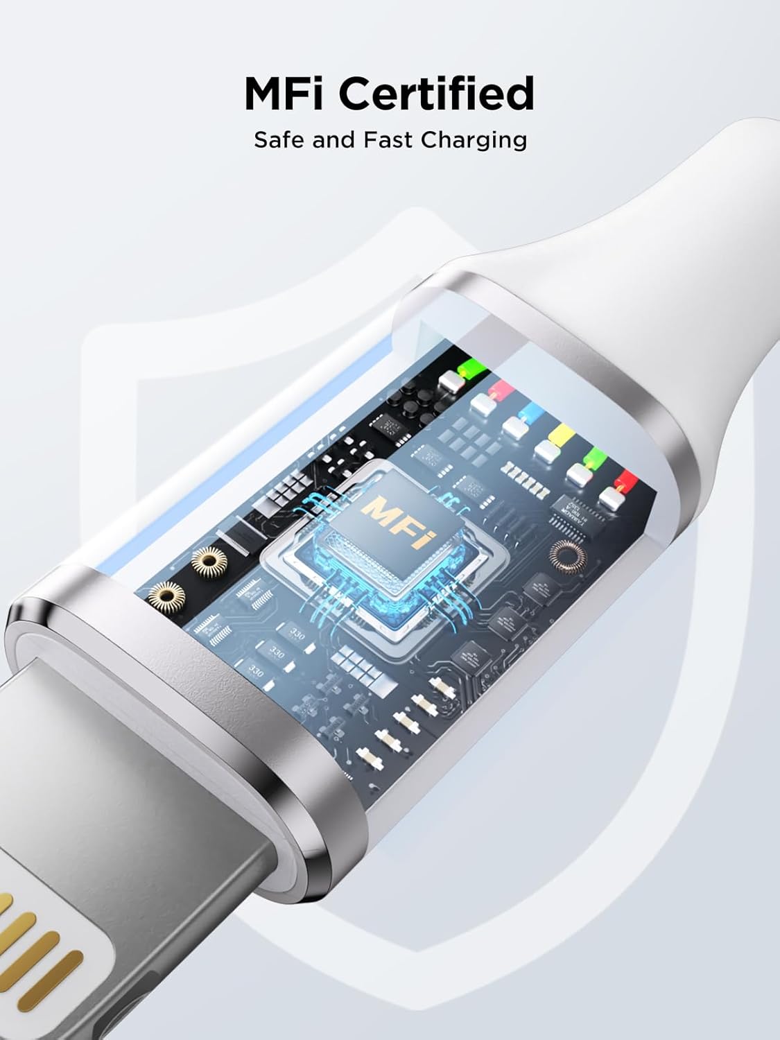 iPhone Charger Cable 2M 2Pack, MFi Certified Lightning Cable Fast iPhone Chargin...