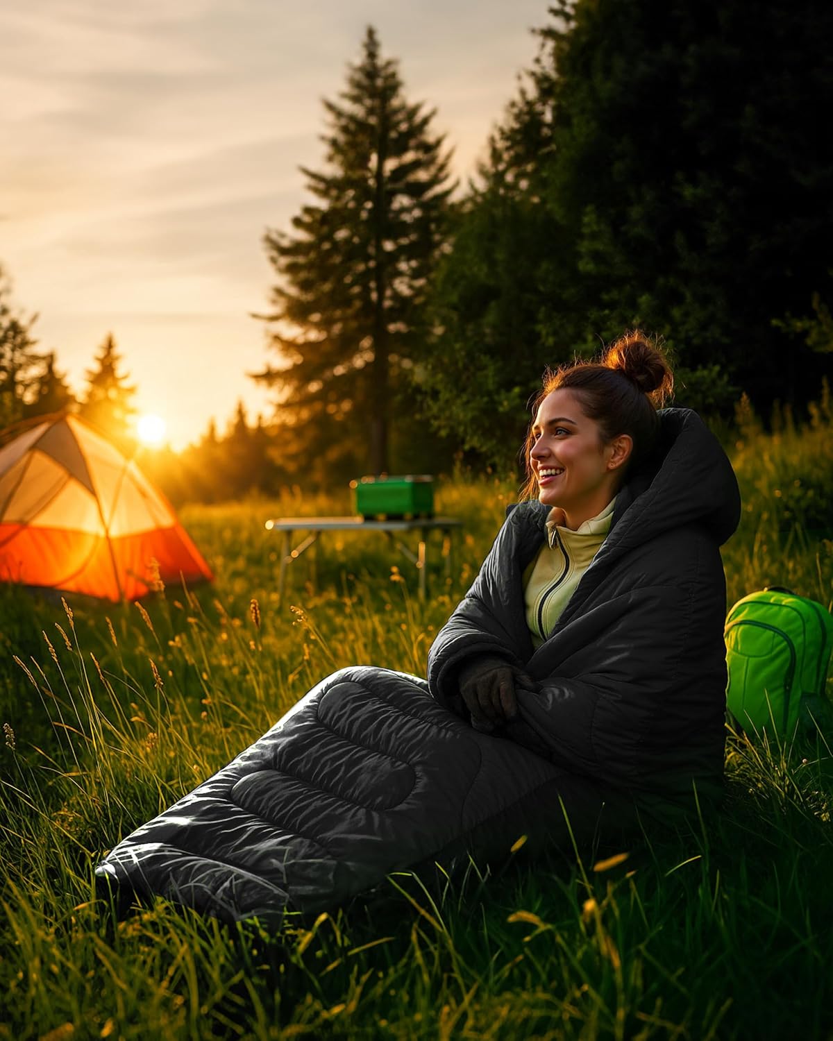 Voyager Sleeping Bag for Adults - Lightweight & Compact, Versatile 3-4 Season Te...