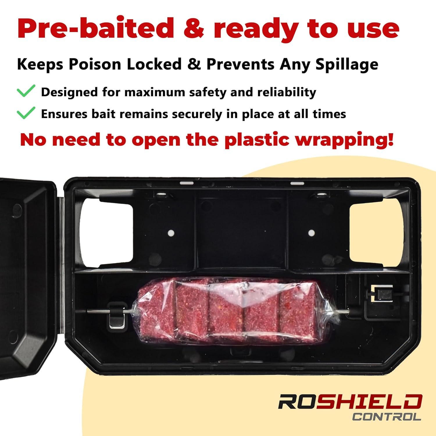 ROSHIELD - 2X PRE-BAITED Anti Rat Solution Kit | Pre Bait Boxes | indoor/Outdoor...