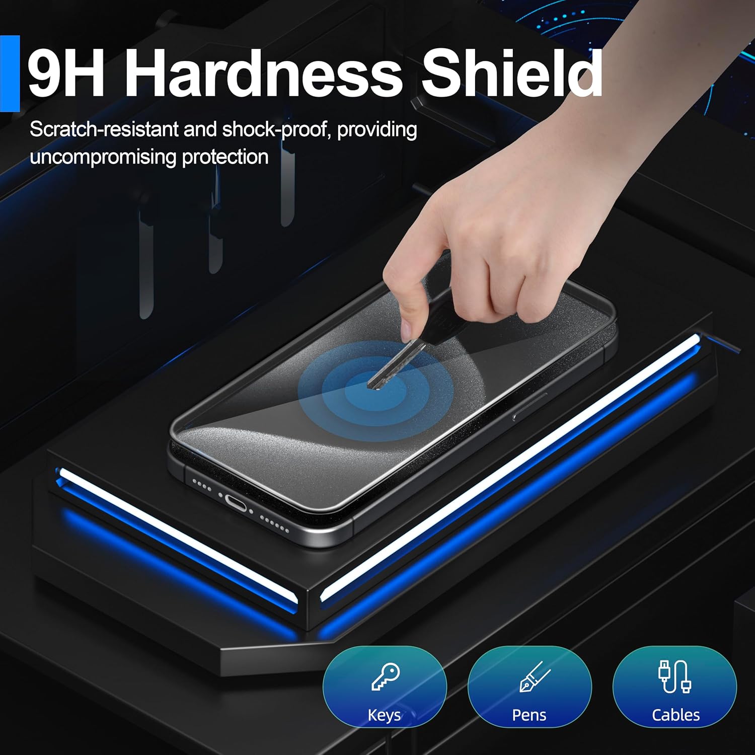 Ailun Screen Protector for iPhone 15 Pro Max, Special Camera Lens Protector with...