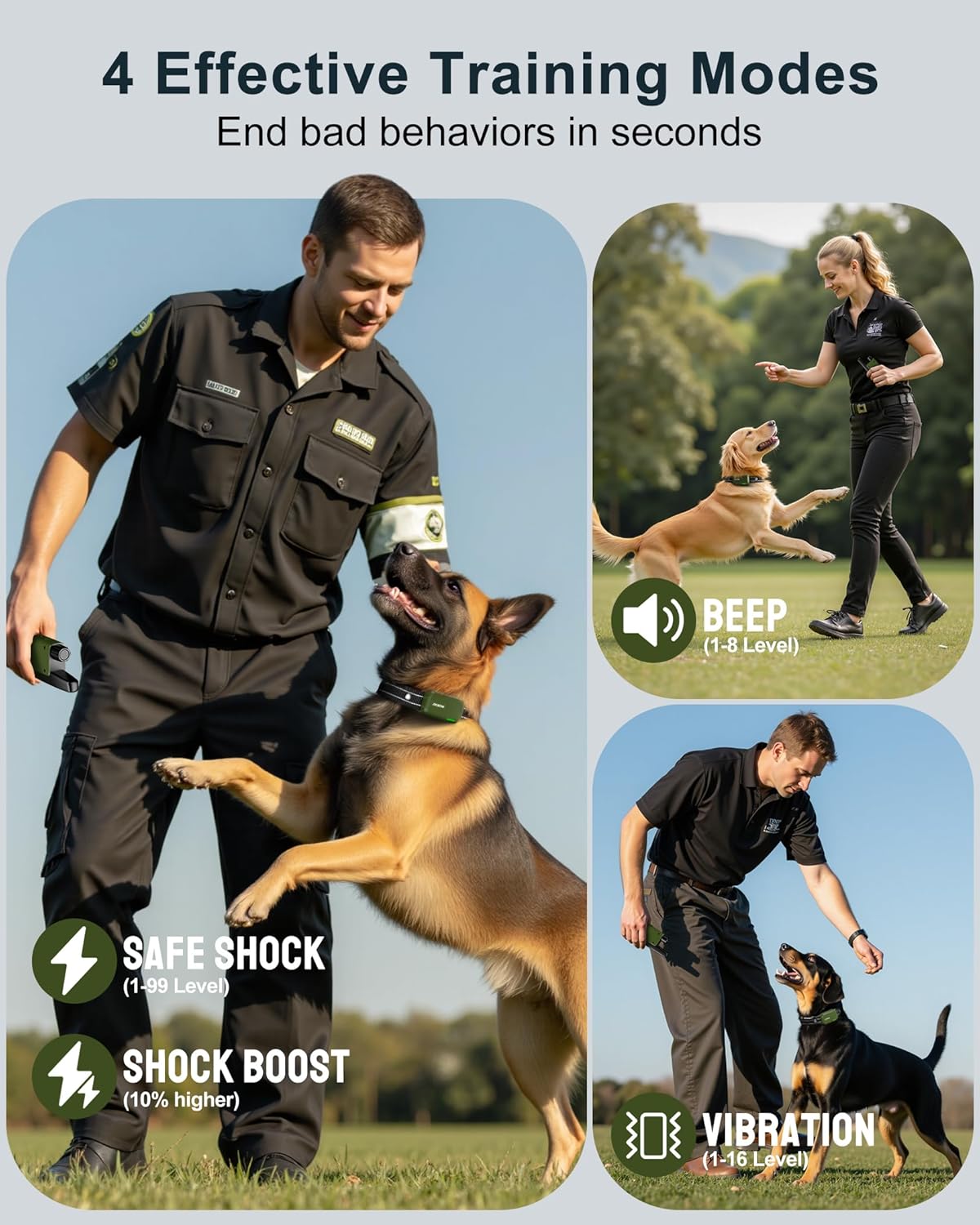 Jugbow Dog Shock Collar - 4500FT Dog Training Collar with Remote, IPX8 Waterproo...