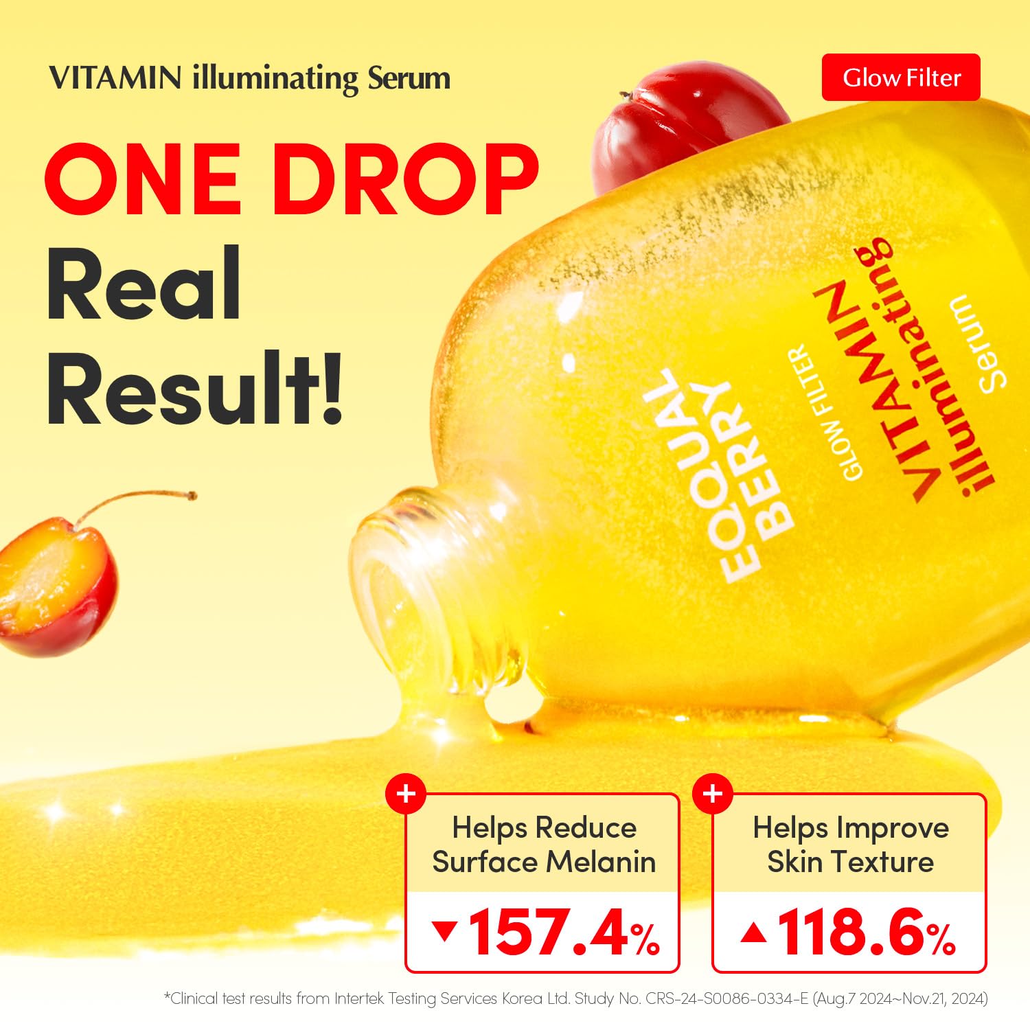 EQQUALBERRY Vitamin Illuminating Serum | Niacinamide 4% + Brightening Vitamin C...