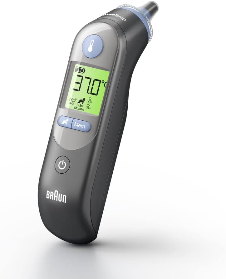 Braun ThermoScan 7 Ear thermometer - Age Precision Technology - Colour-coded Dig...
