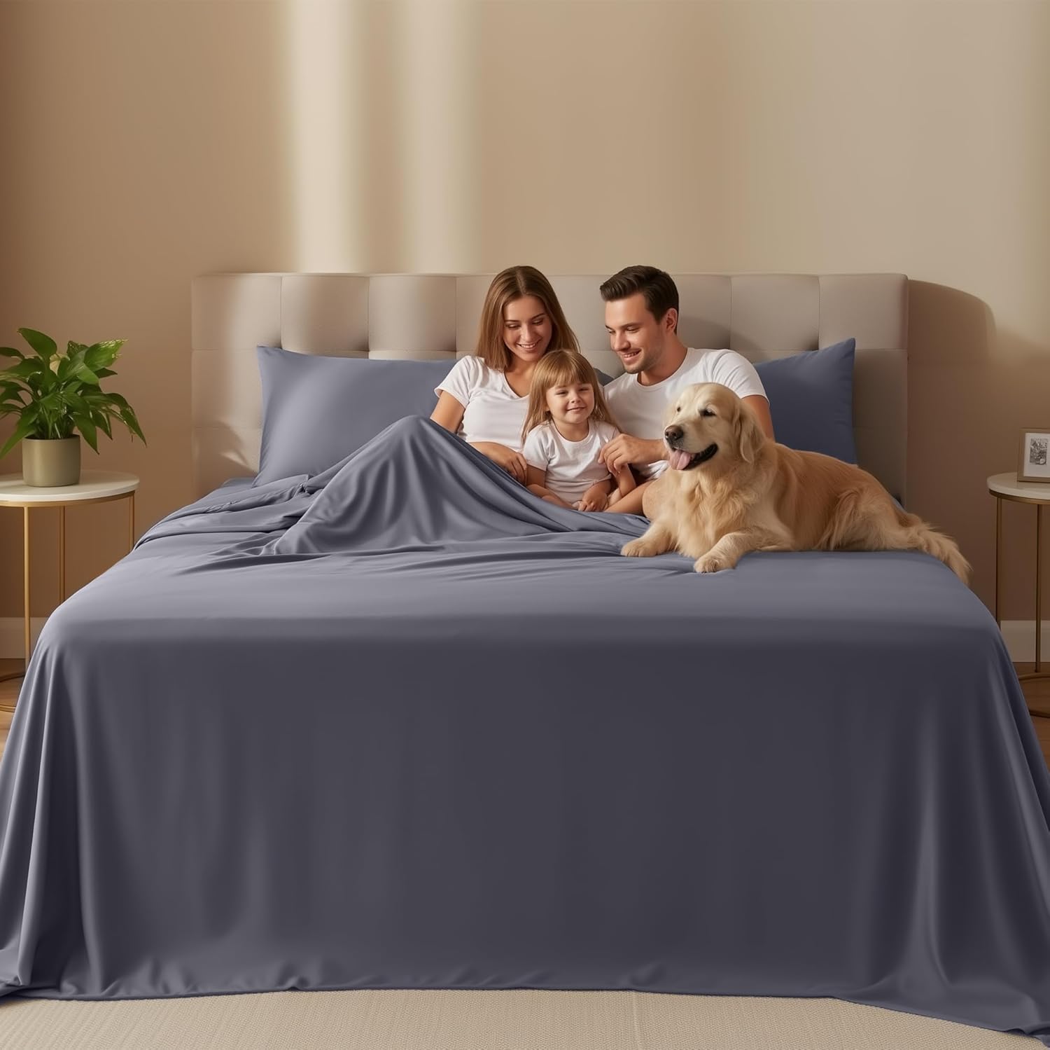 Utopia Bedding Queen Size Sheet Set – 4 Piece Bed Sheets, Soft and Breathable Mi...