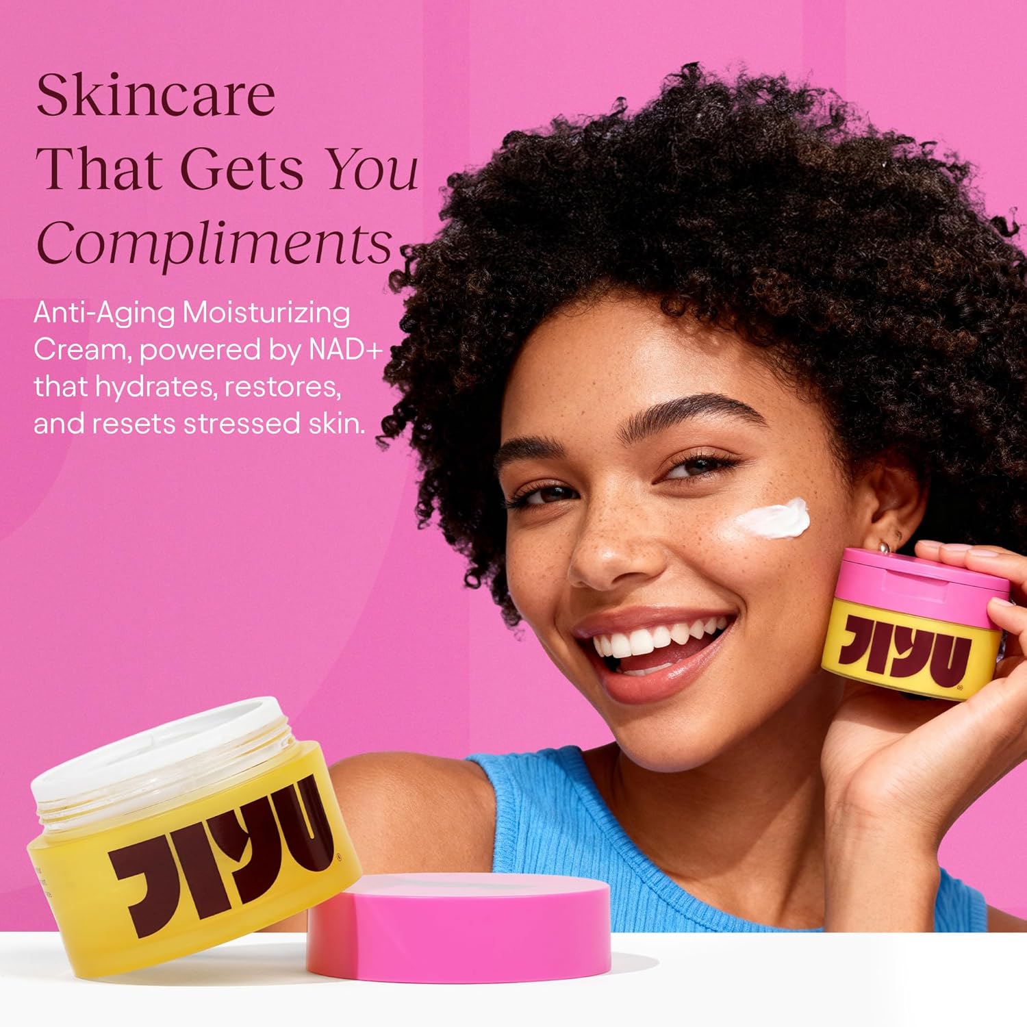 JiYu NAD Hydrating Face Moisturizer, Special Korean Anti-Aging Cream for Radiant...