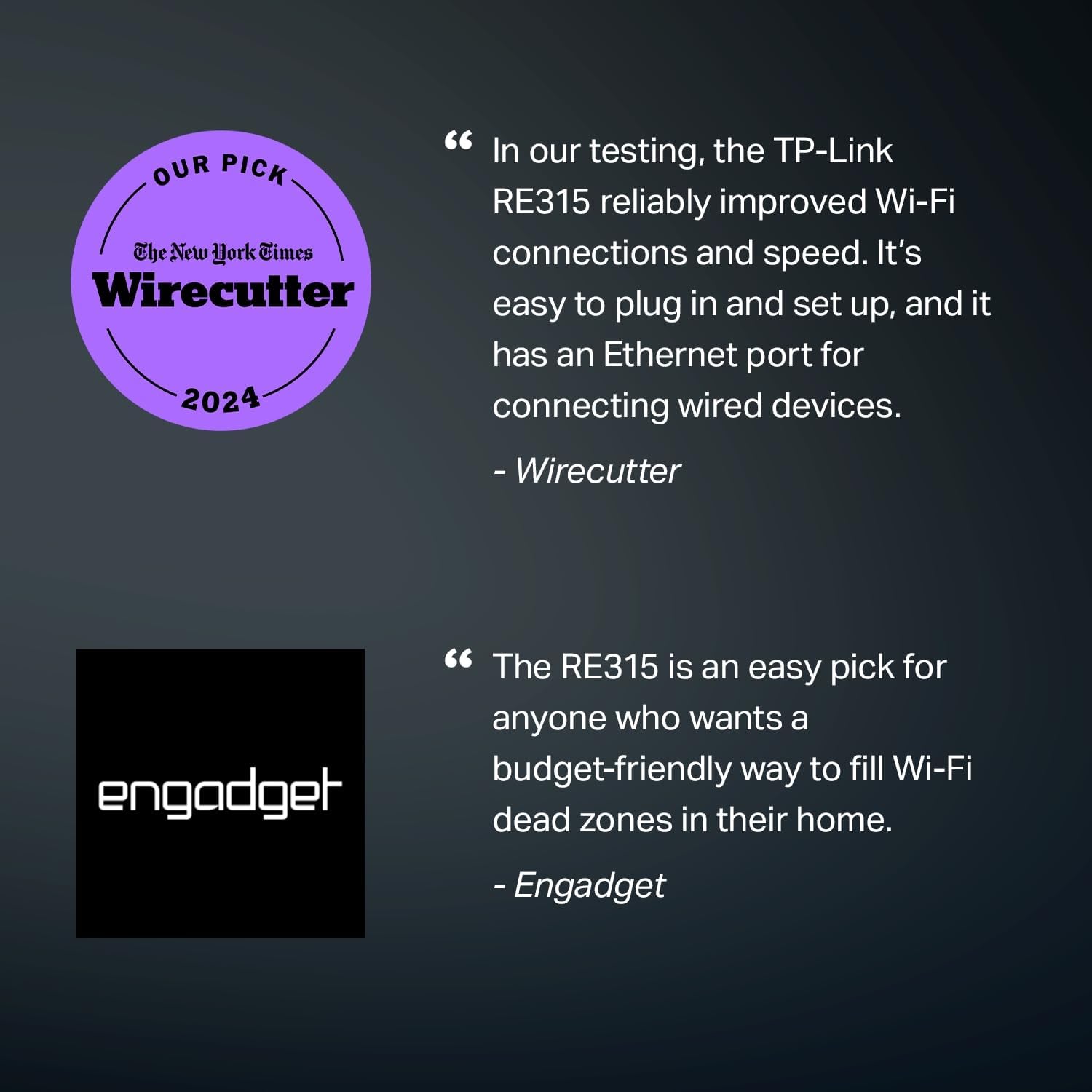TP-Link AC1200 WiFi Extender, 2023 Engadget Best Budget Pick, 1.2Gbps Signal Boo...