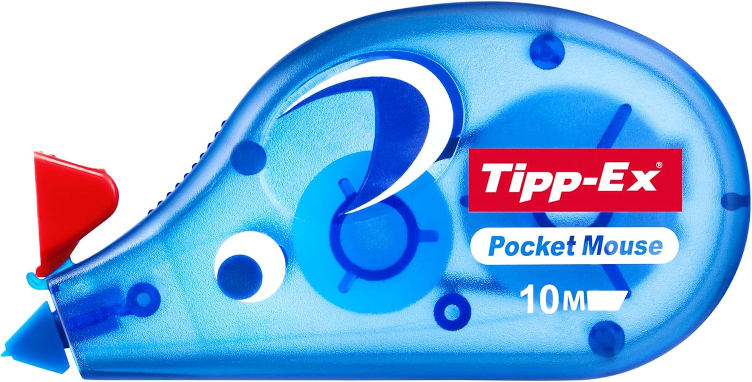 Bic Tipp-Ex Pocket Mouse Correction Tapes, Box of 10 - with 10M-Long of Extra Te...