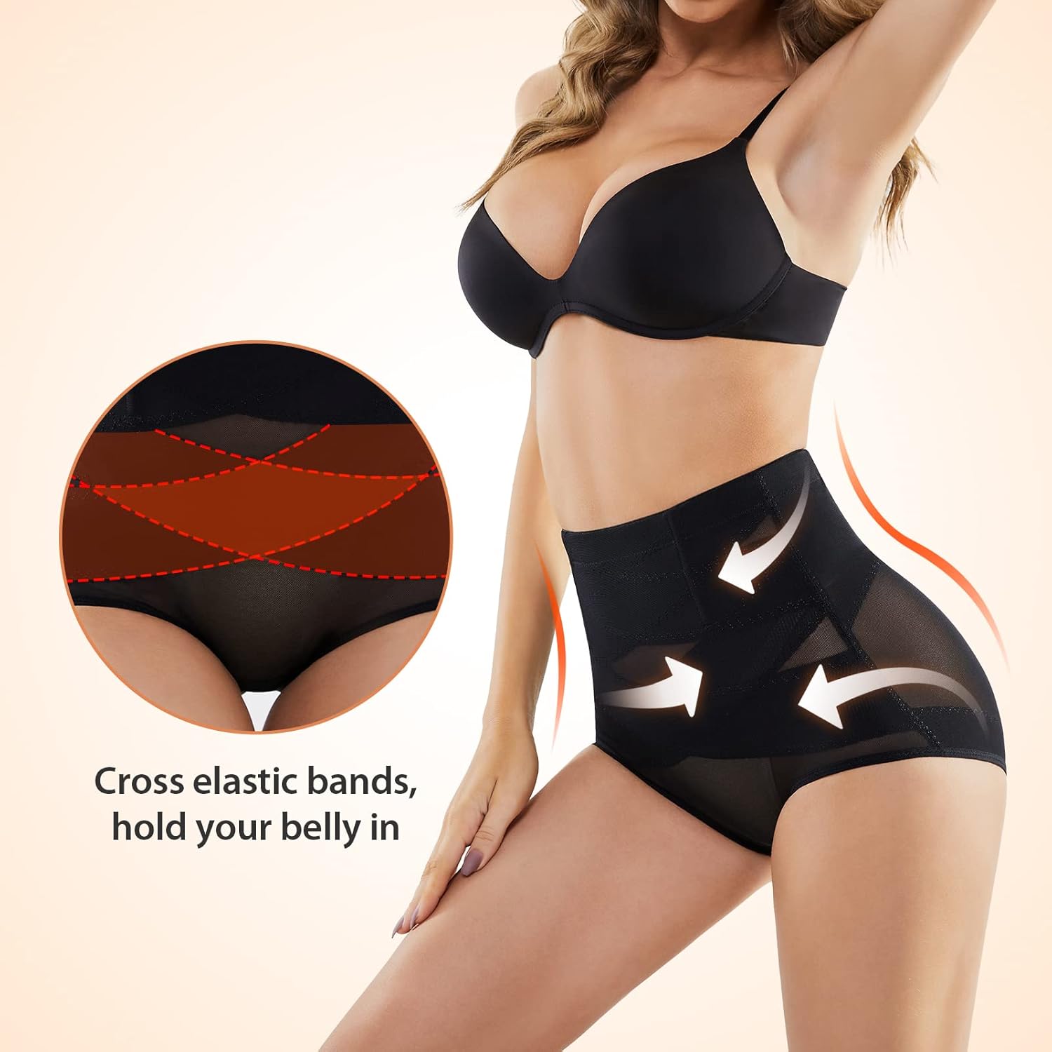 SIMIYA Women Tummy Control Knickers High Waisted Shapewear Slimming Underwear Co...
