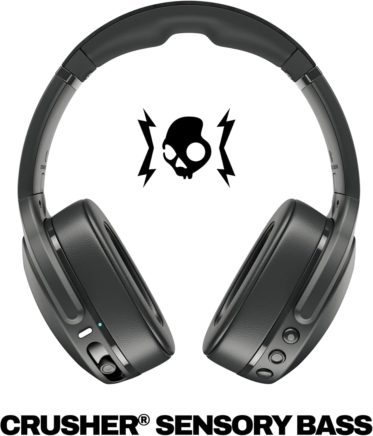Skullcandy Crusher Evo Wireless Bluetooth Headphones with Multi-Sensory Bass, No...