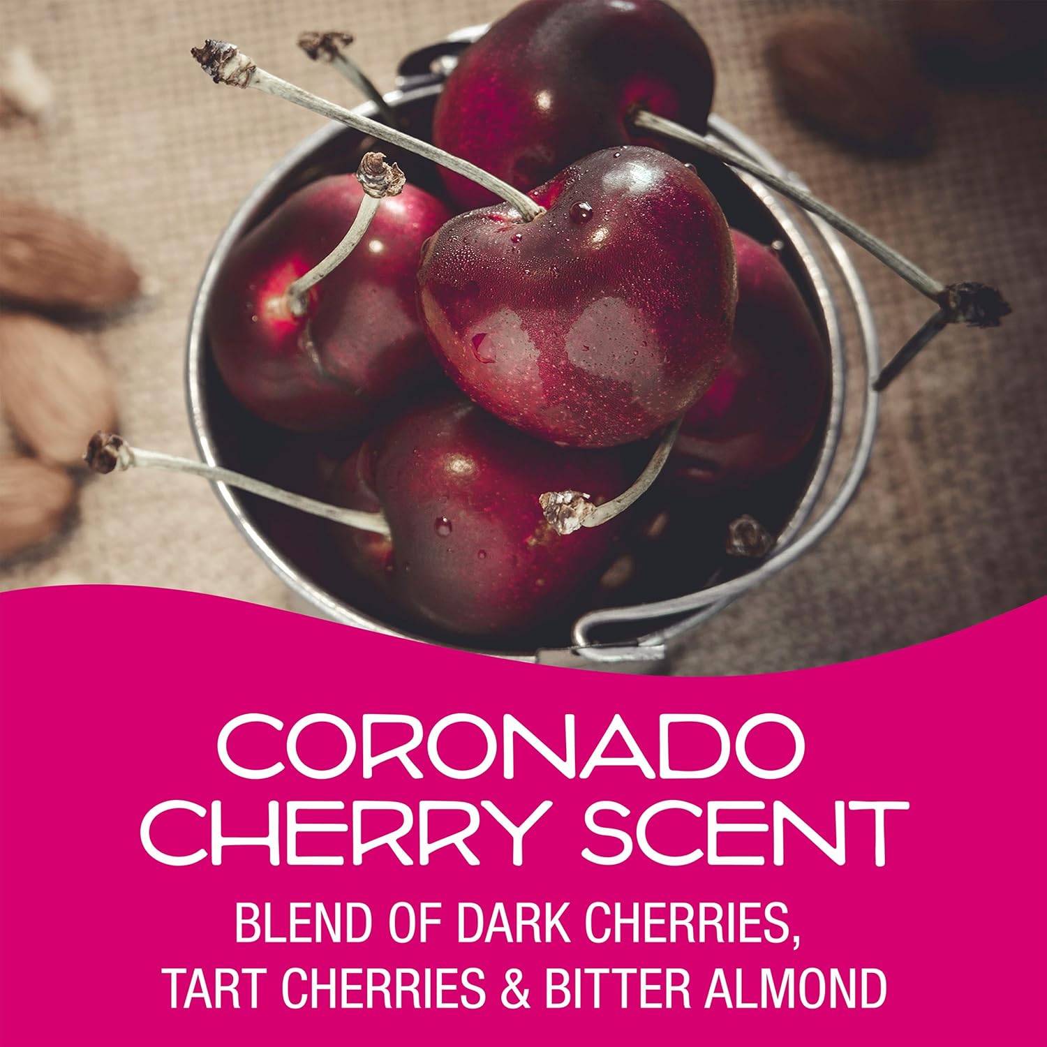 California Scents, Car Air Fresheners Can, Coronado Cherry Scent, Pack of 4, Str...