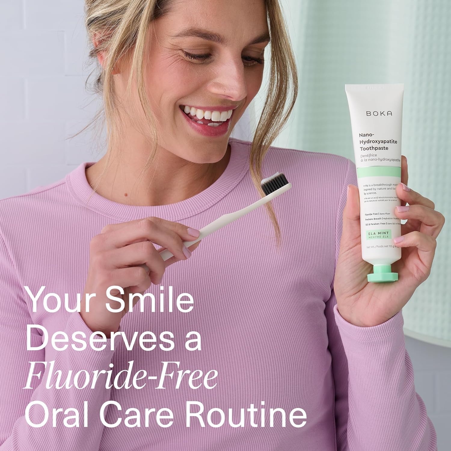 Boka Fluoride Free Nano Hydroxyapatite Toothpaste - Adult & Kids - Appropriate f...
