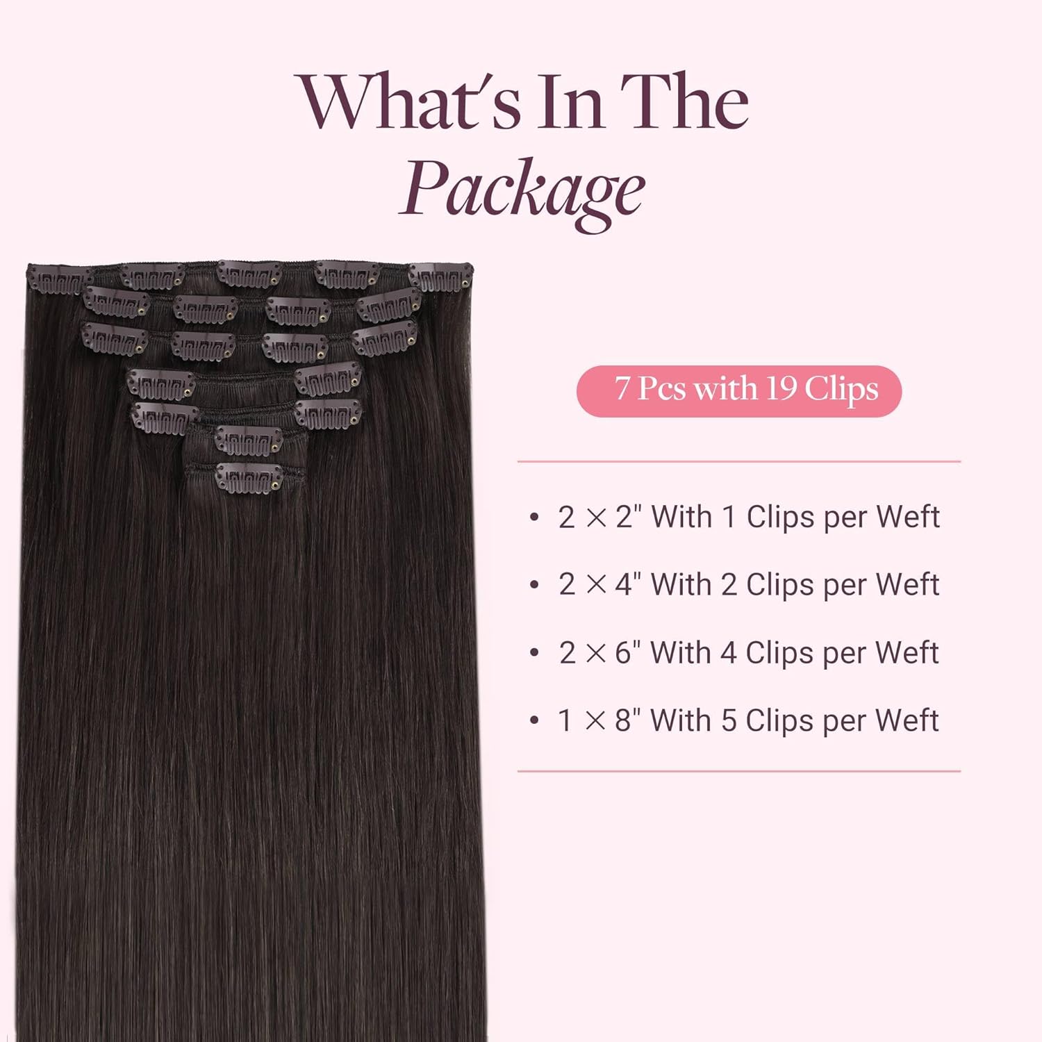 GOO GOO Clip in Hair Extensions Real Human Hair, Remy Human Hair Extensions Clip...