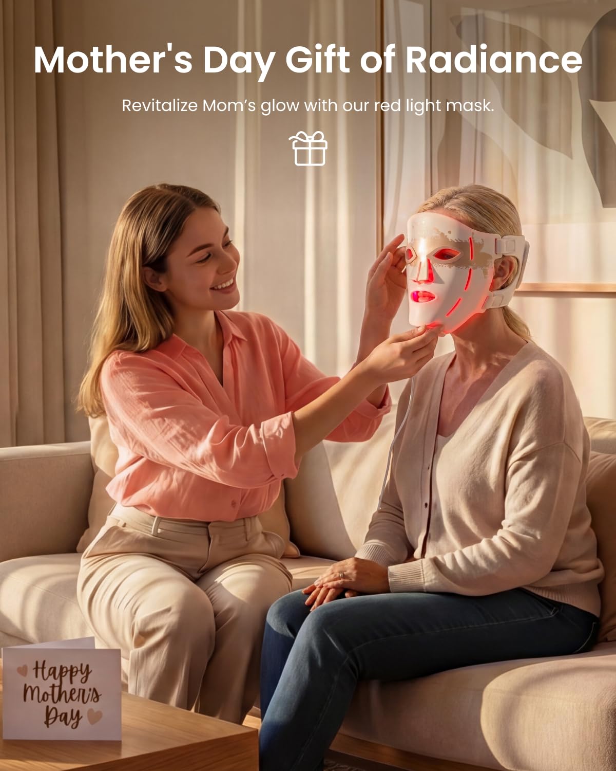 RENPHO 4D Red Light Therapy Mask for Face 2026, Birthday Gifts for Women Mom Wif...