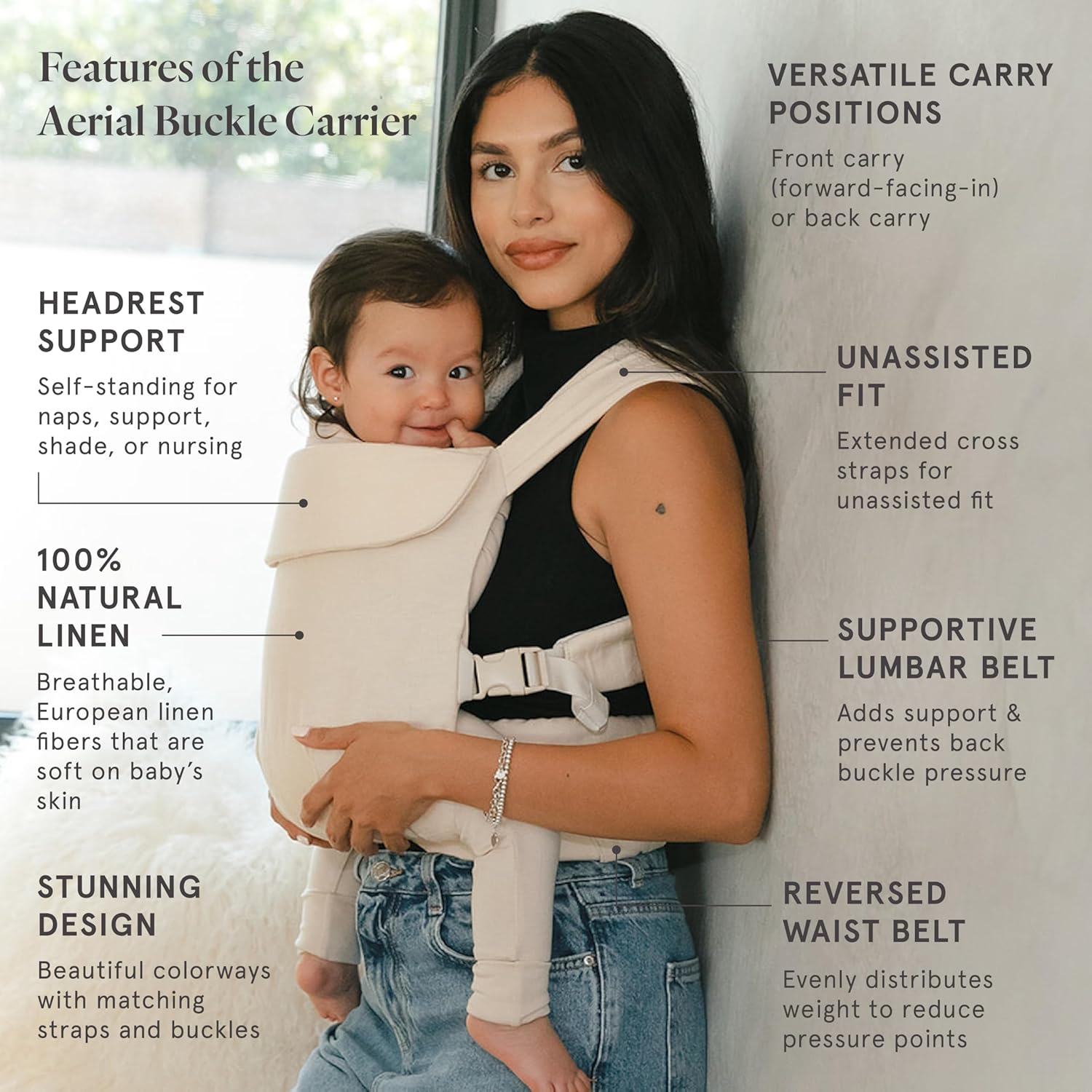 Exceptional WildBird Aerial Buckle Carrier, Top Baby Carrier for 2-24 Months, Ve...