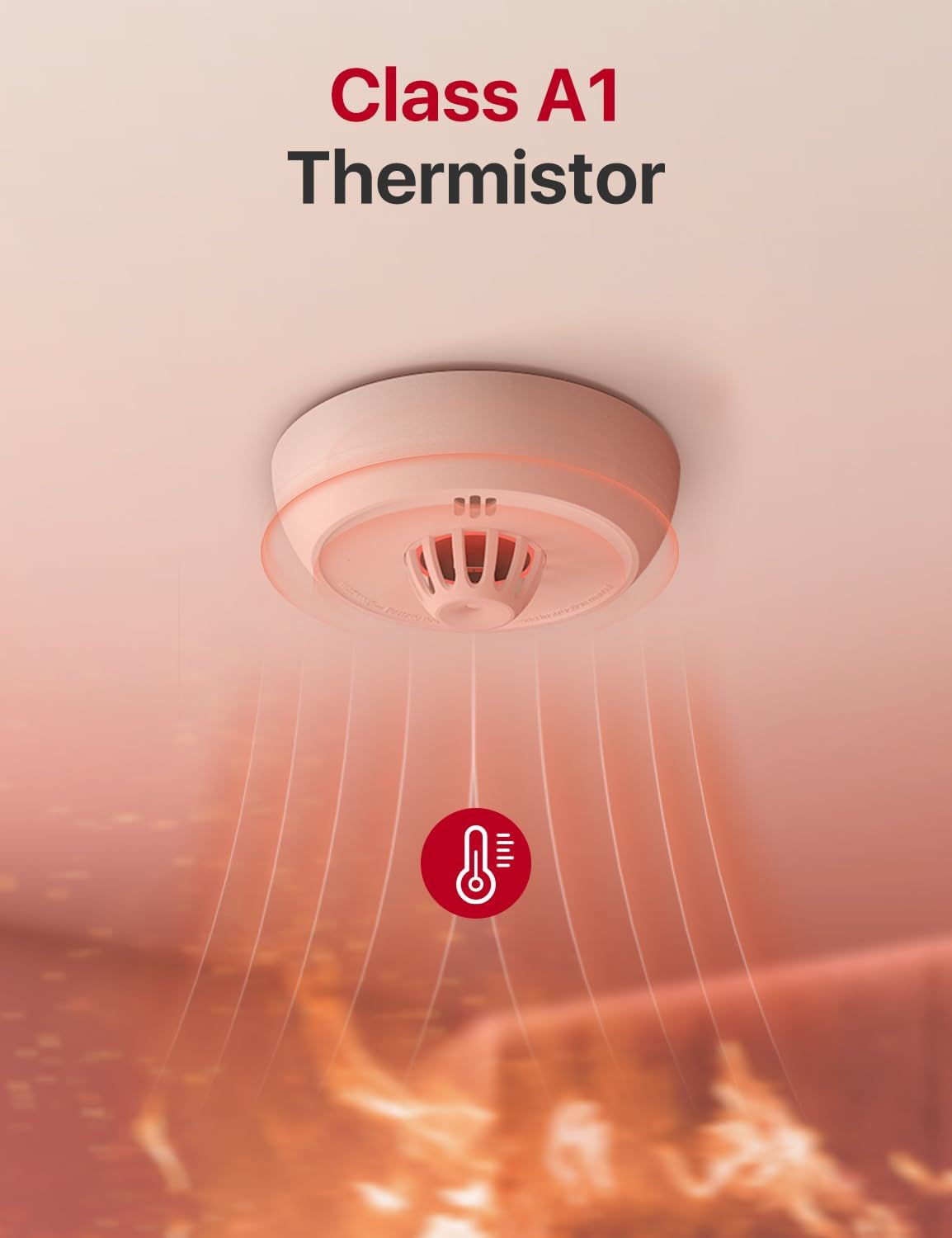 X-Sense Wireless Interlinked Smoke Alarms and Heat Alarm Scotland Bundle, 1 Heat...