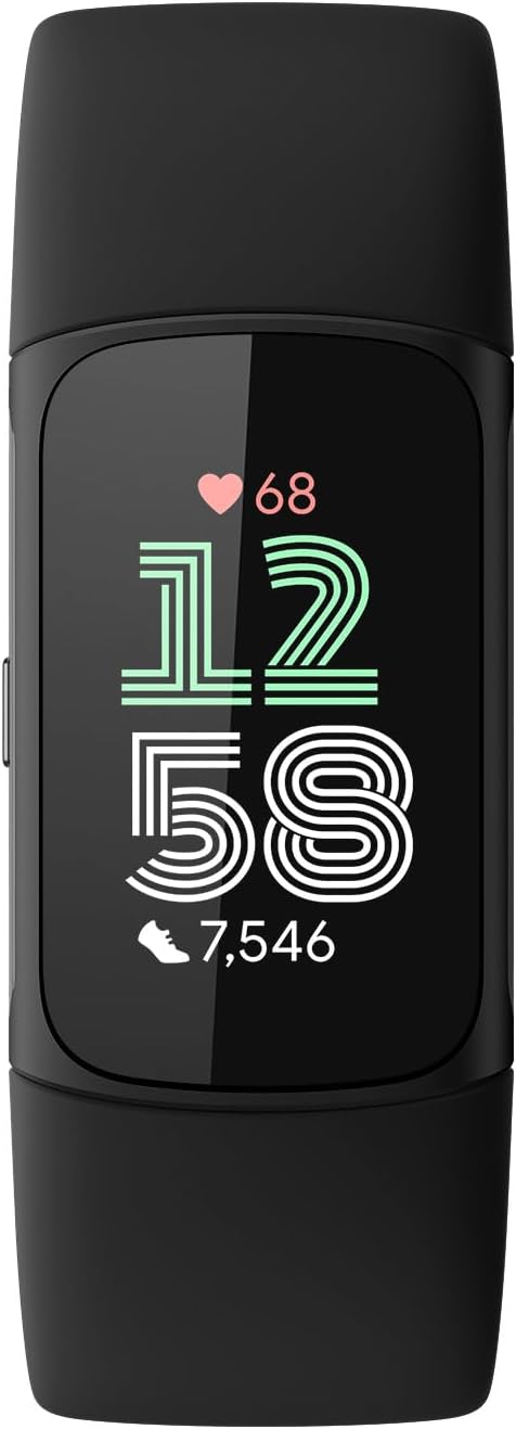 Fitbit Charge 6 Fitness Tracker with Google apps, Heart Rate on Exercise Equipme...