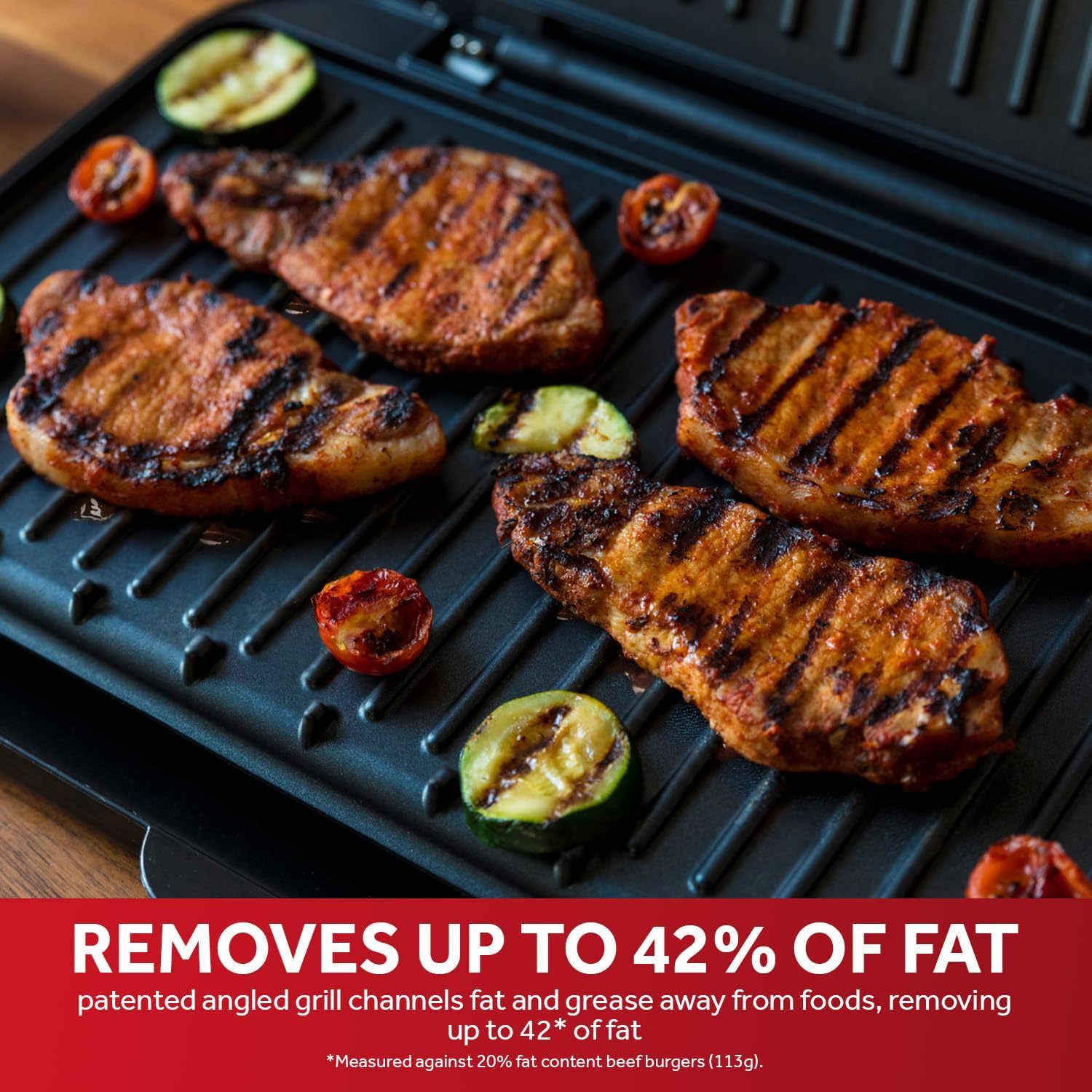 George Foreman Large Electric Fit Grill [Non stick, Healthy, Griddle, Toastie, H...