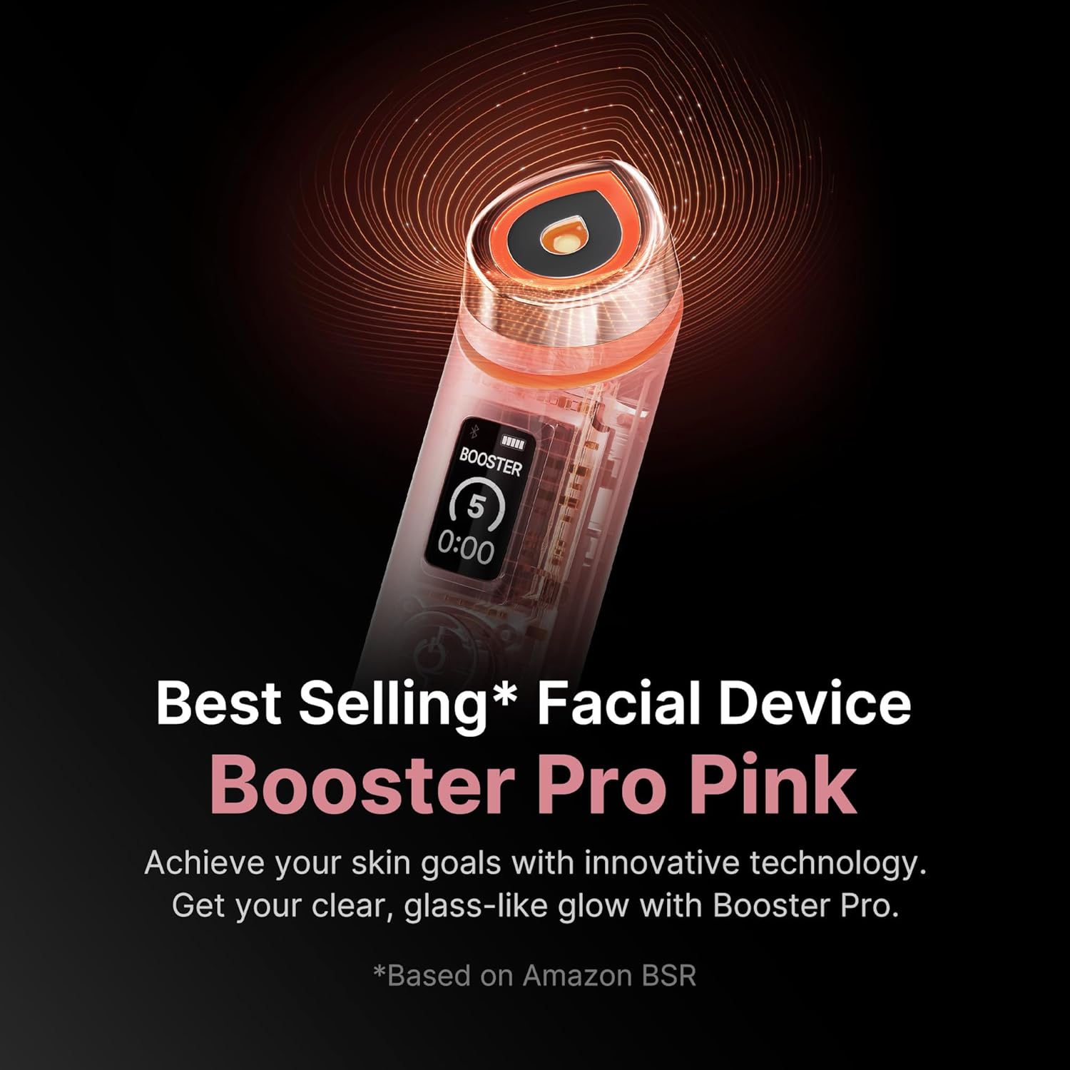 medicube Booster Pro | 6-in-1 Real Glass Glow Beauty Massager | for Clear, Radia...