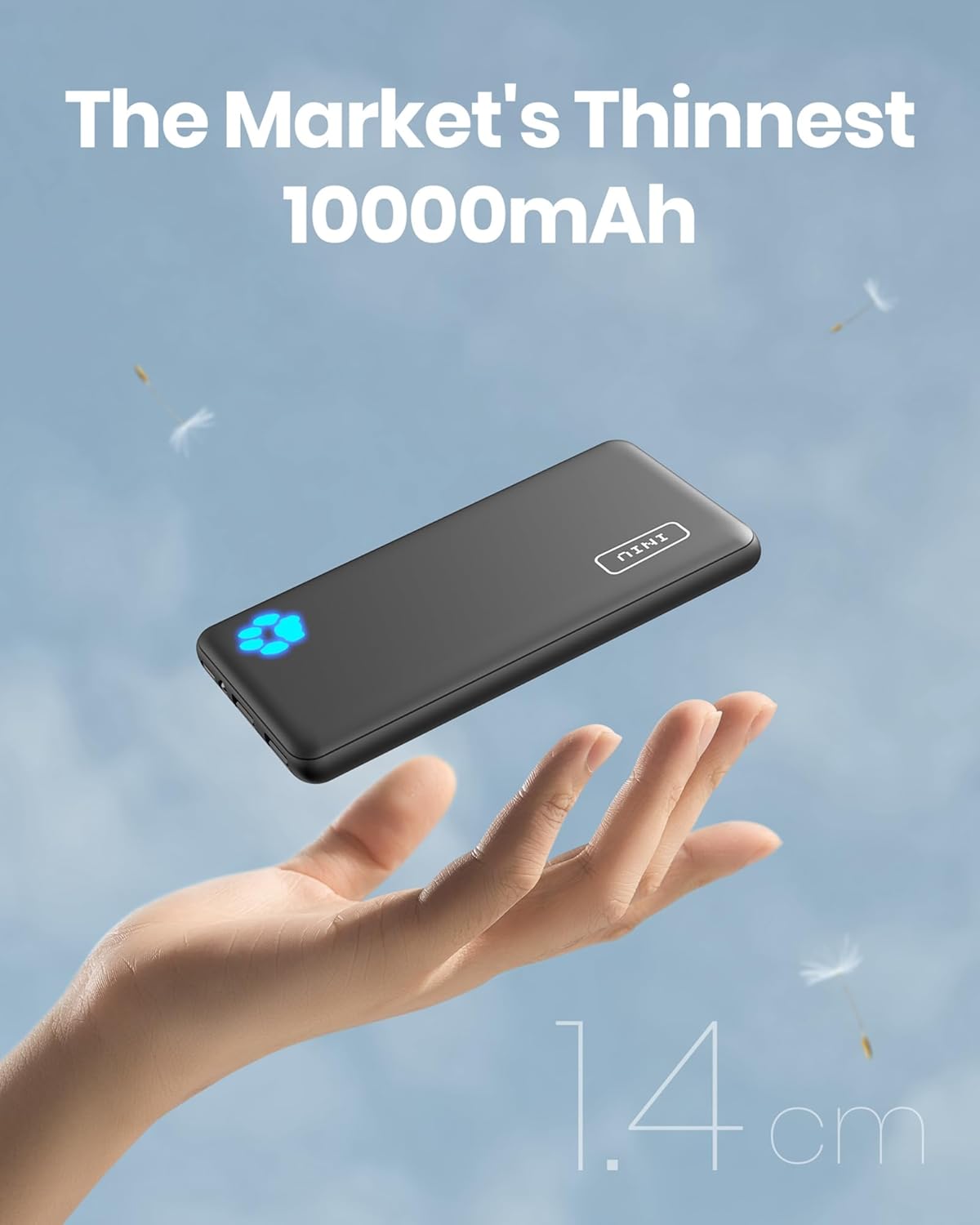INIU Power Bank, Portable Charger 10000mAh Slimmest & Lightest High-Speed USB C...