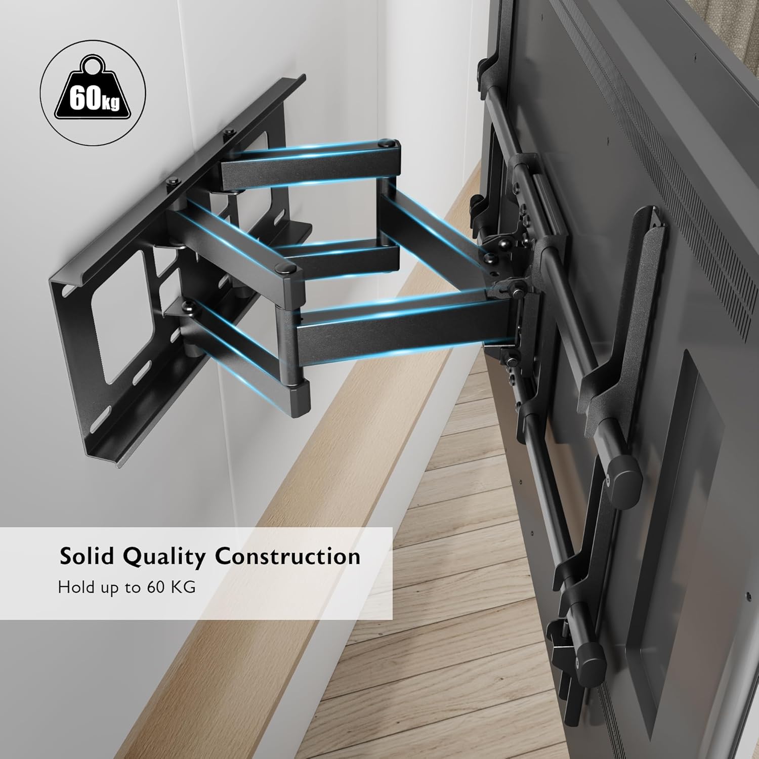 BONTEC TV Wall Bracket for 32-85 Inch LED LCD, Full Motion Swivel Tilt TV Wall M...