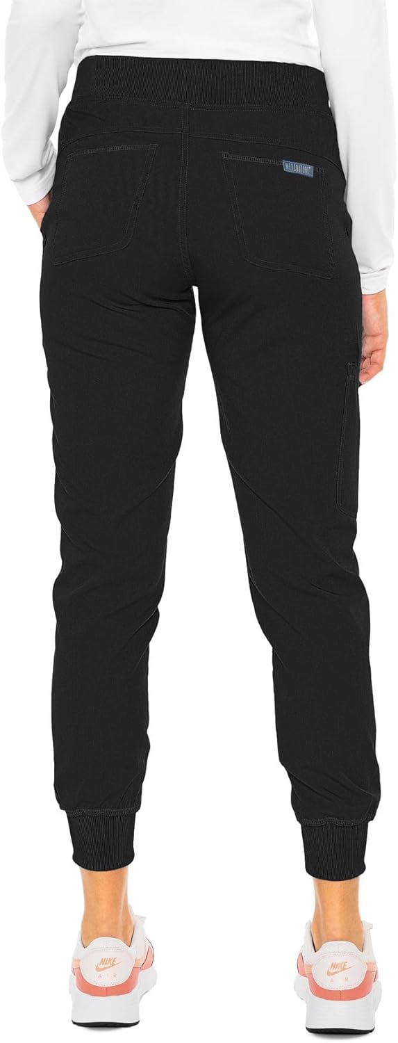 Med Couture Scrub Pants For Women Cargo Jogger Bottoms with 5 Pockets, Lightweig...