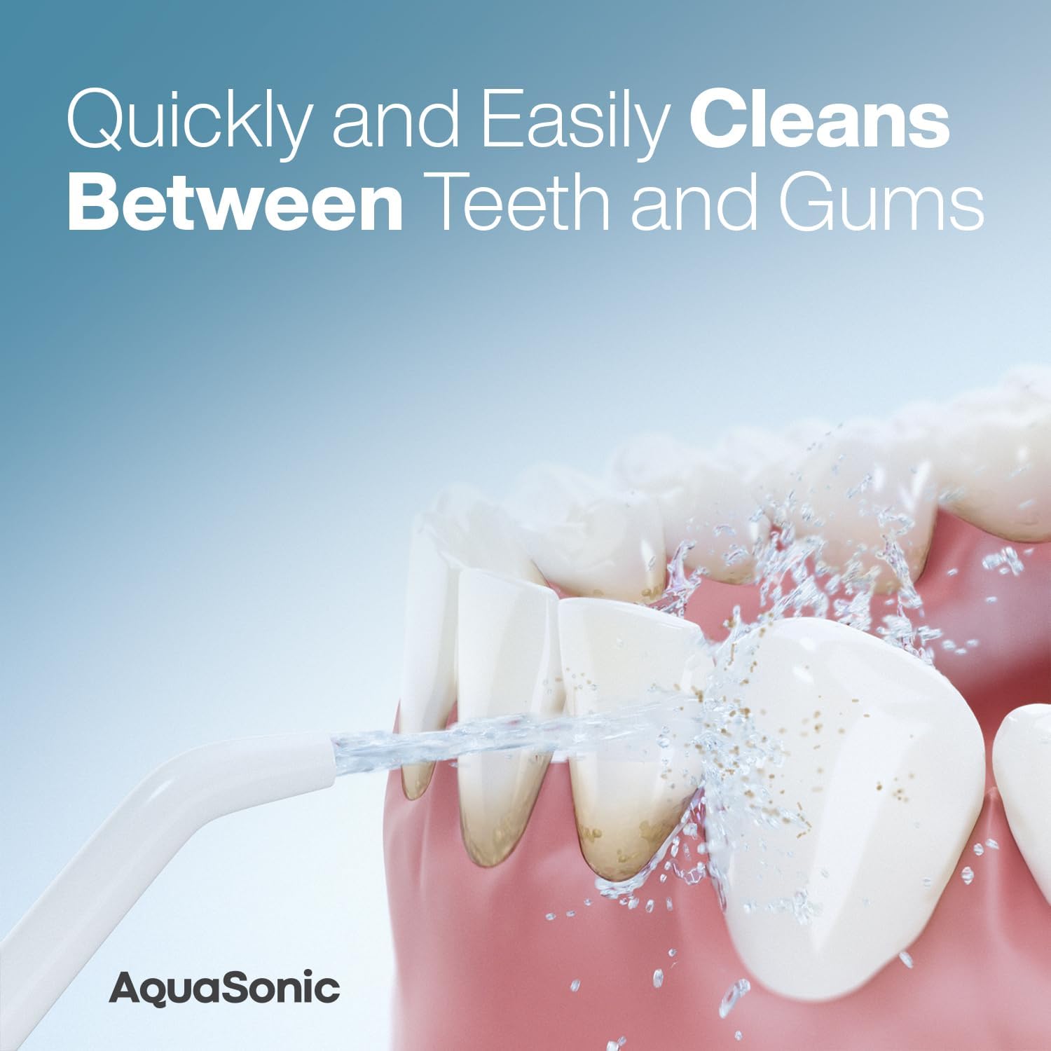 AquaSonic Water Flosser - Cordless Rechargeable Water Flossers for Teeth Cleanin...