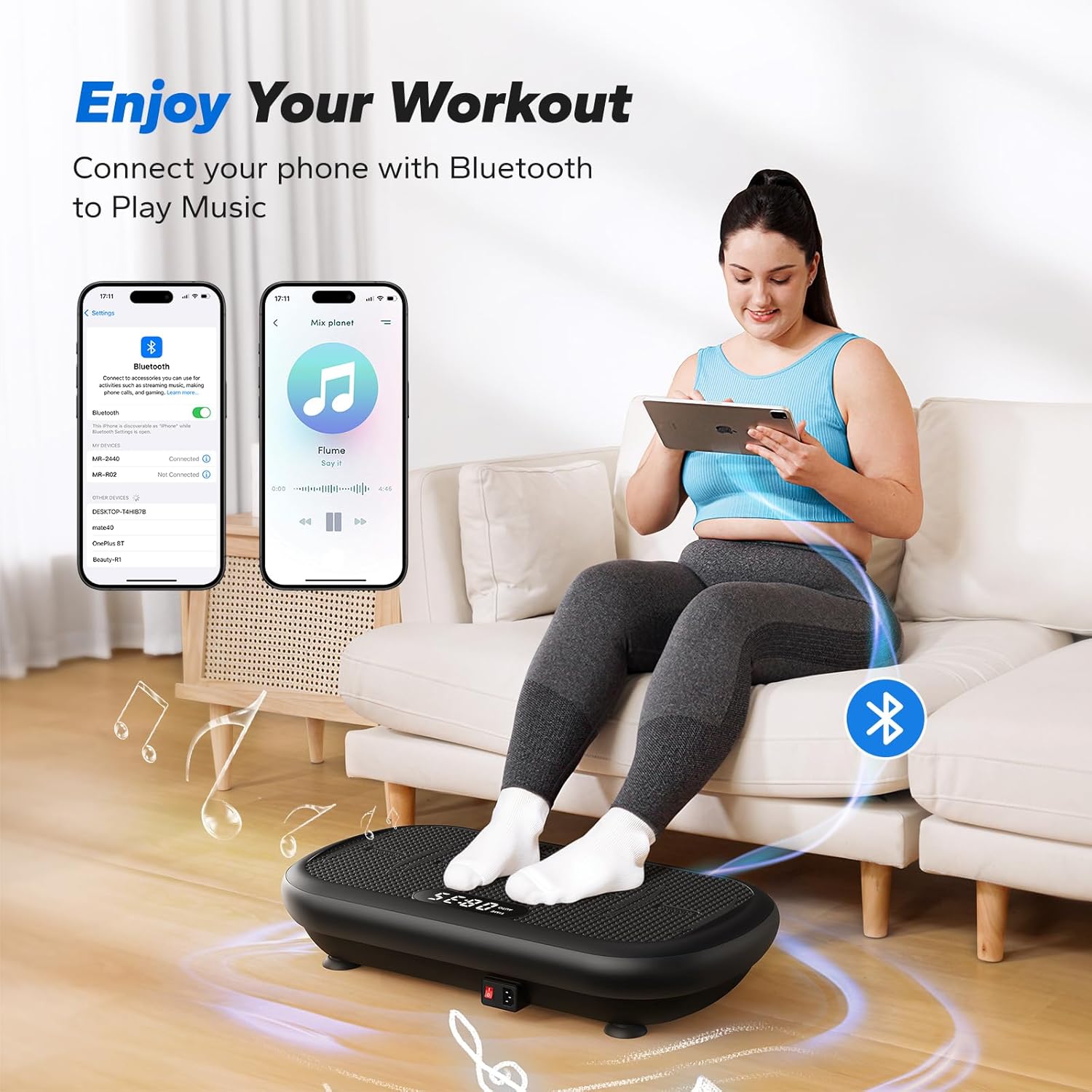High-Quality MERACH Vibration Plate Exercise Machine, Powerful Vibration Plate w...