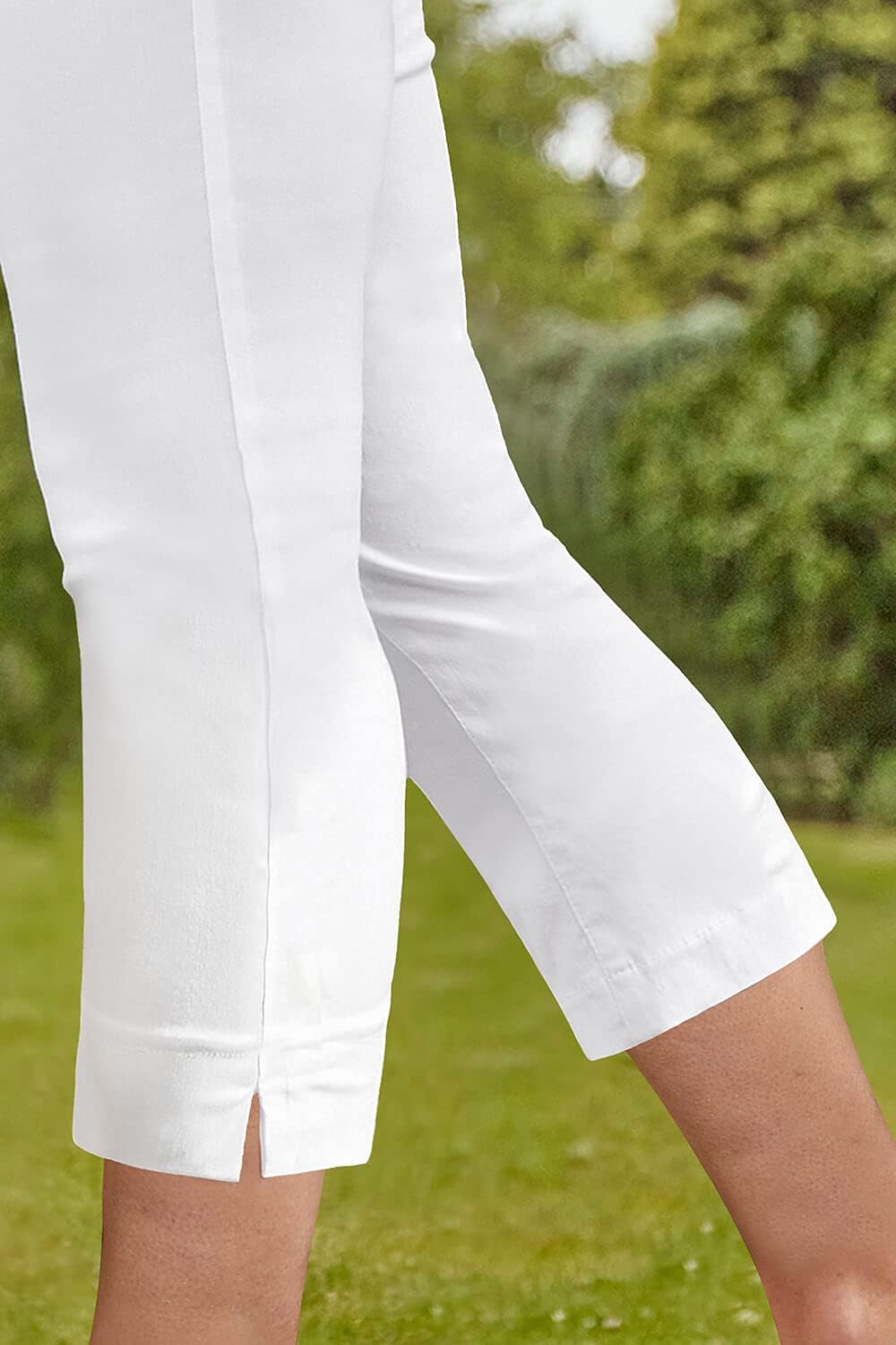Chic Roman Cropped Trousers, Trendy Capri Leggings for Women, Comfortable Summer...