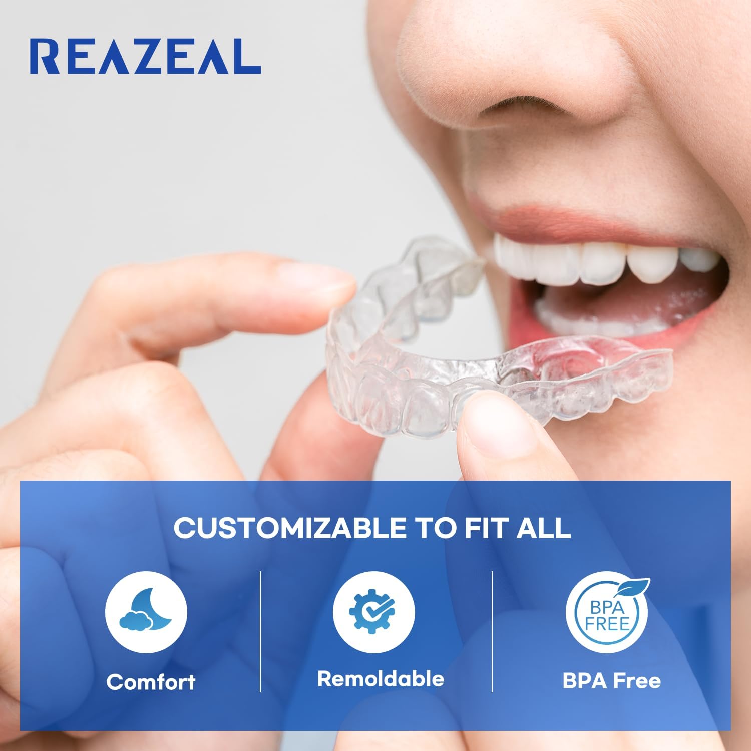 Mouth Guard for Grinding Teeth at Night: Moldable Dental Guard for Sleeping (4 G...