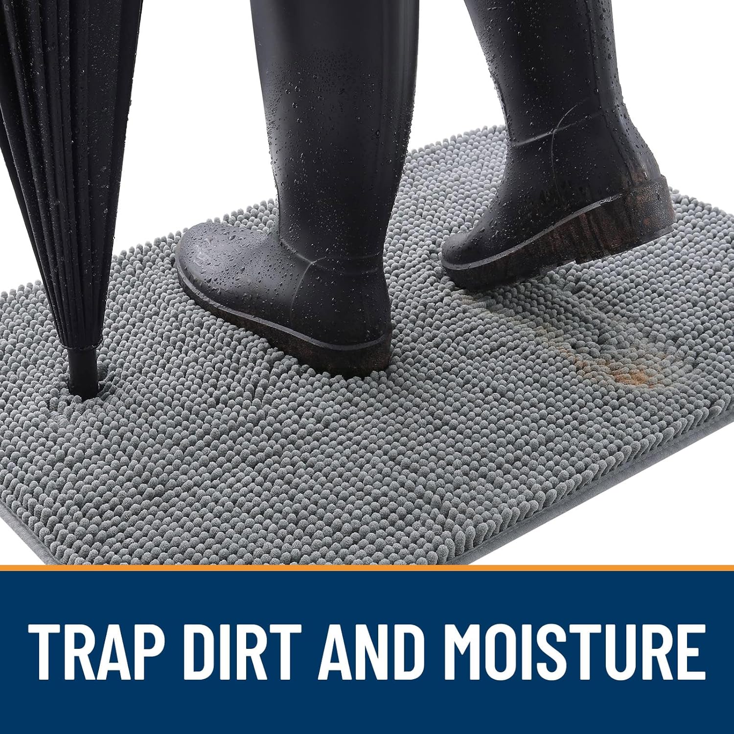 OLANLY Dog Door Mat for Muddy Paws 48x30, Absorbs Moisture and Dirt, Absorbent N...