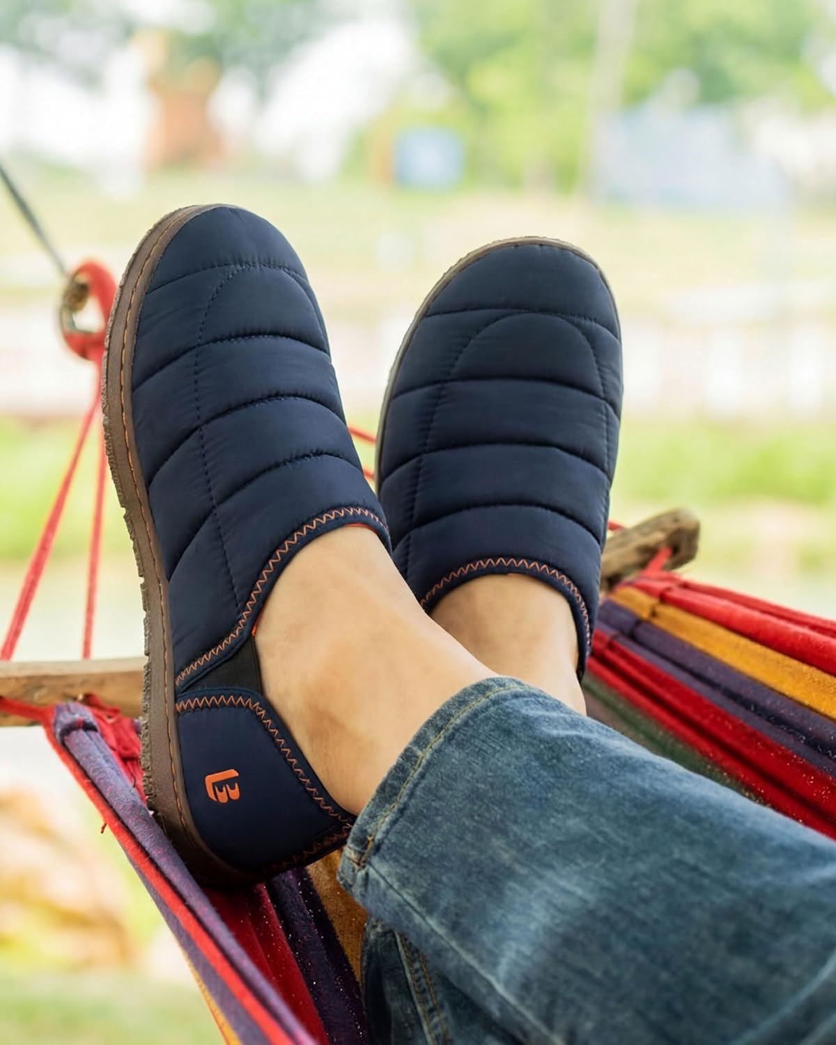 LongBay Men's Memory Foam Slippers with Warm Coral-Fleece Lining Non-Slip Indoor...