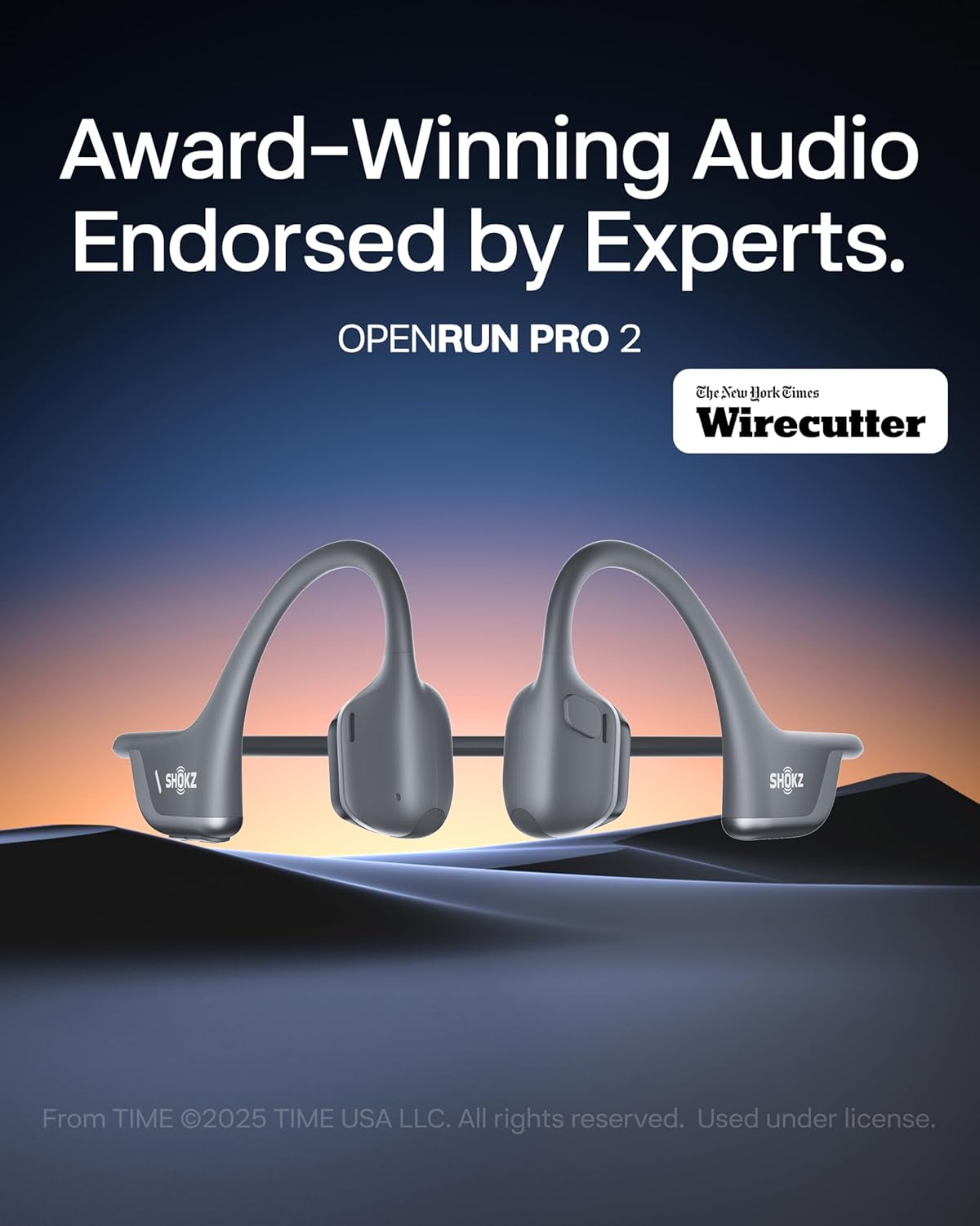 SHOKZ New OpenRun Pro 2- Bone Conduction Headphones, Open-Ear Bluetooth Wireless...
