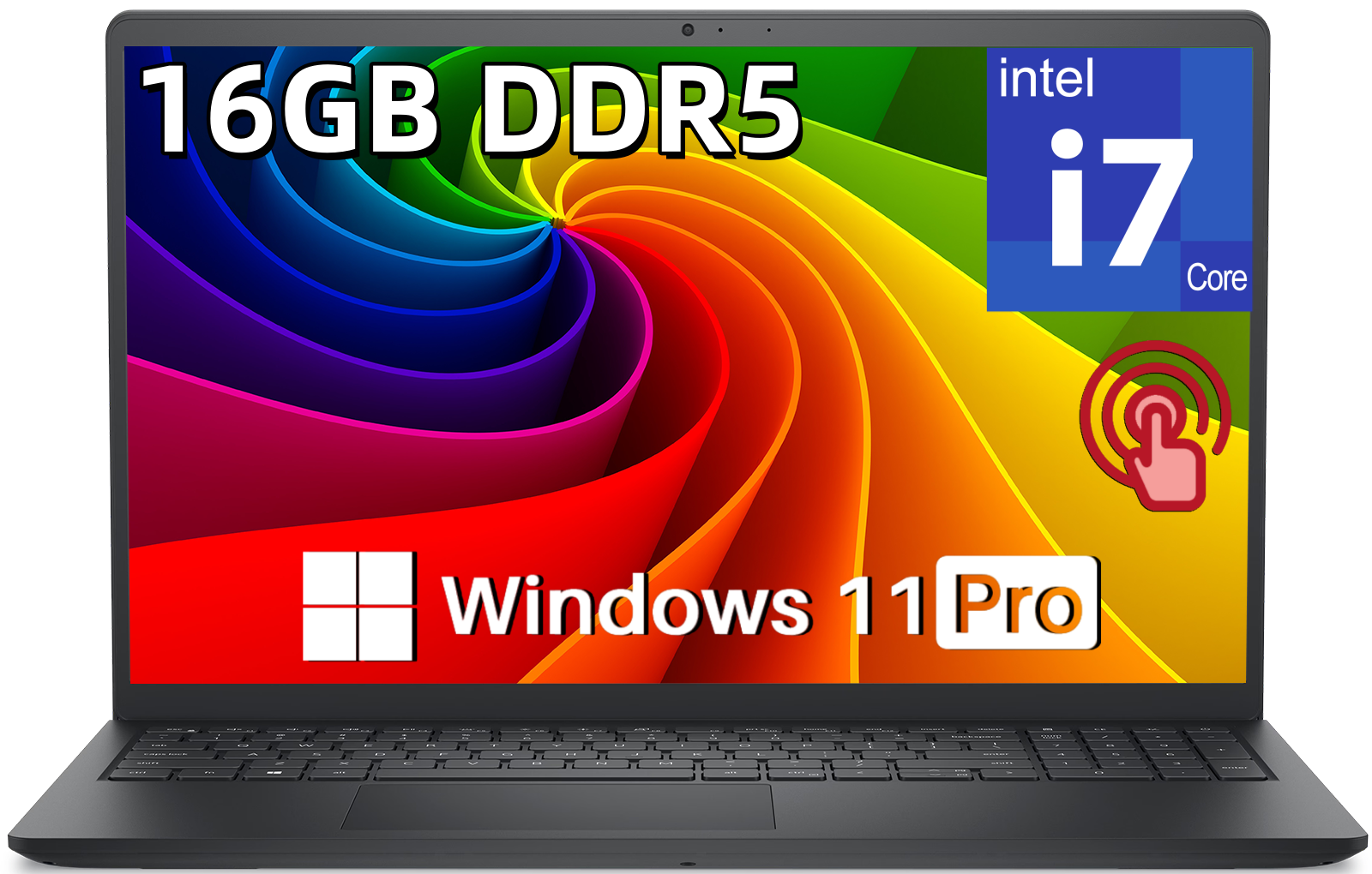 Dell 2026 DC15250 Touchscreen Laptop, 16 GB DDR5 512 GB SSD, Intel i7 CPU | (Up...