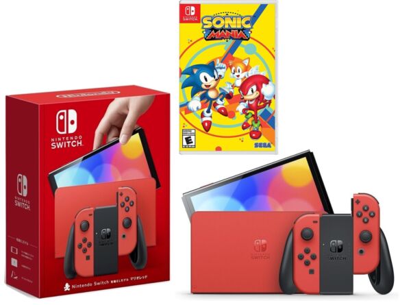 NEW Nintendo Switch OLED Mario Limited Edition Con...