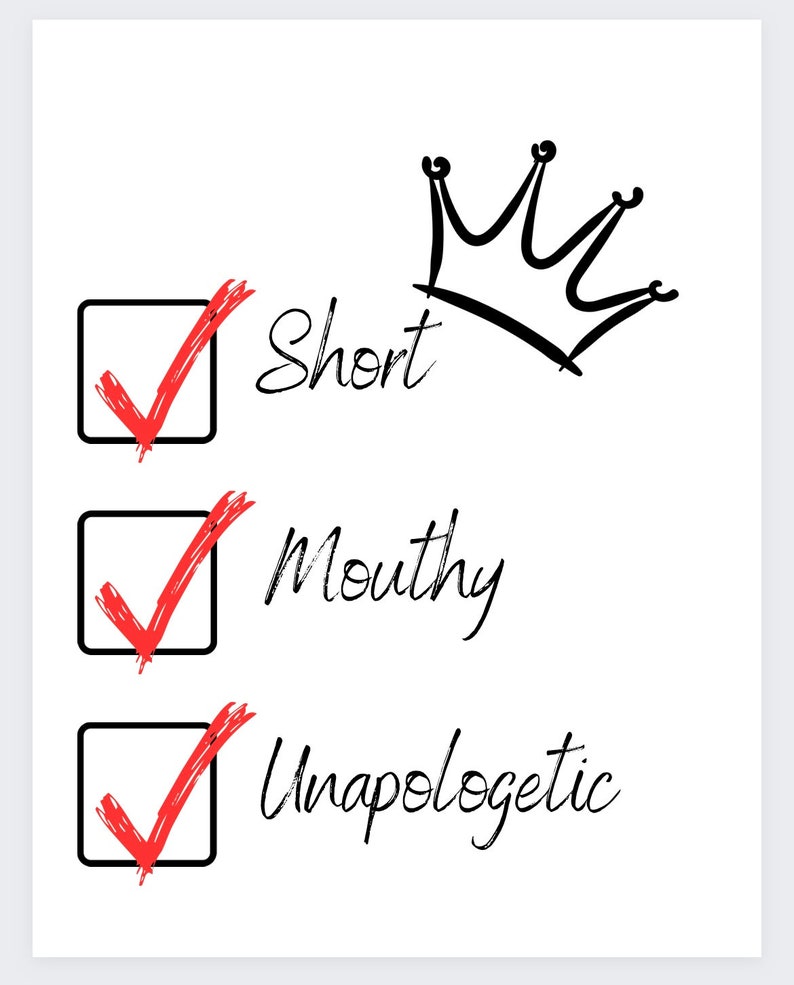 TestMarket - Funny short joke check list Svg file short mouthy ...